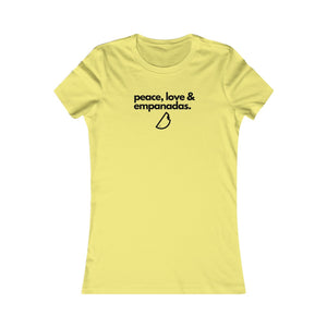 Peace, Love & Empanadas (9 Colors) - Women's Favorite Tee