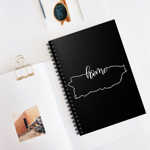PUERTO RICO (Black) - Spiral Notebook - Ruled Line