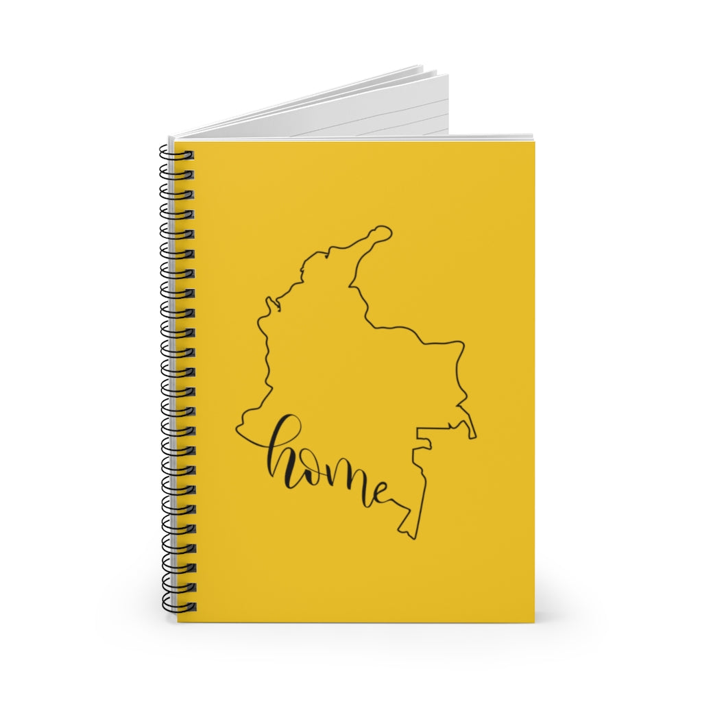 COLOMBIA (Yellow) - Spiral Notebook - Ruled Line