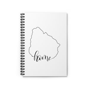 URUGUAY (White) - Spiral Notebook - Ruled Line