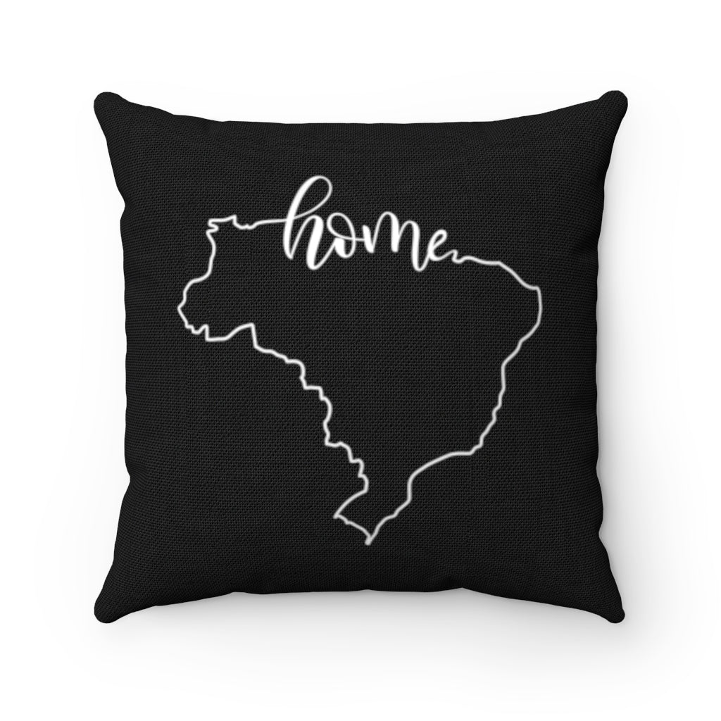BRAZIL (Black) - Polyester Square Pillow