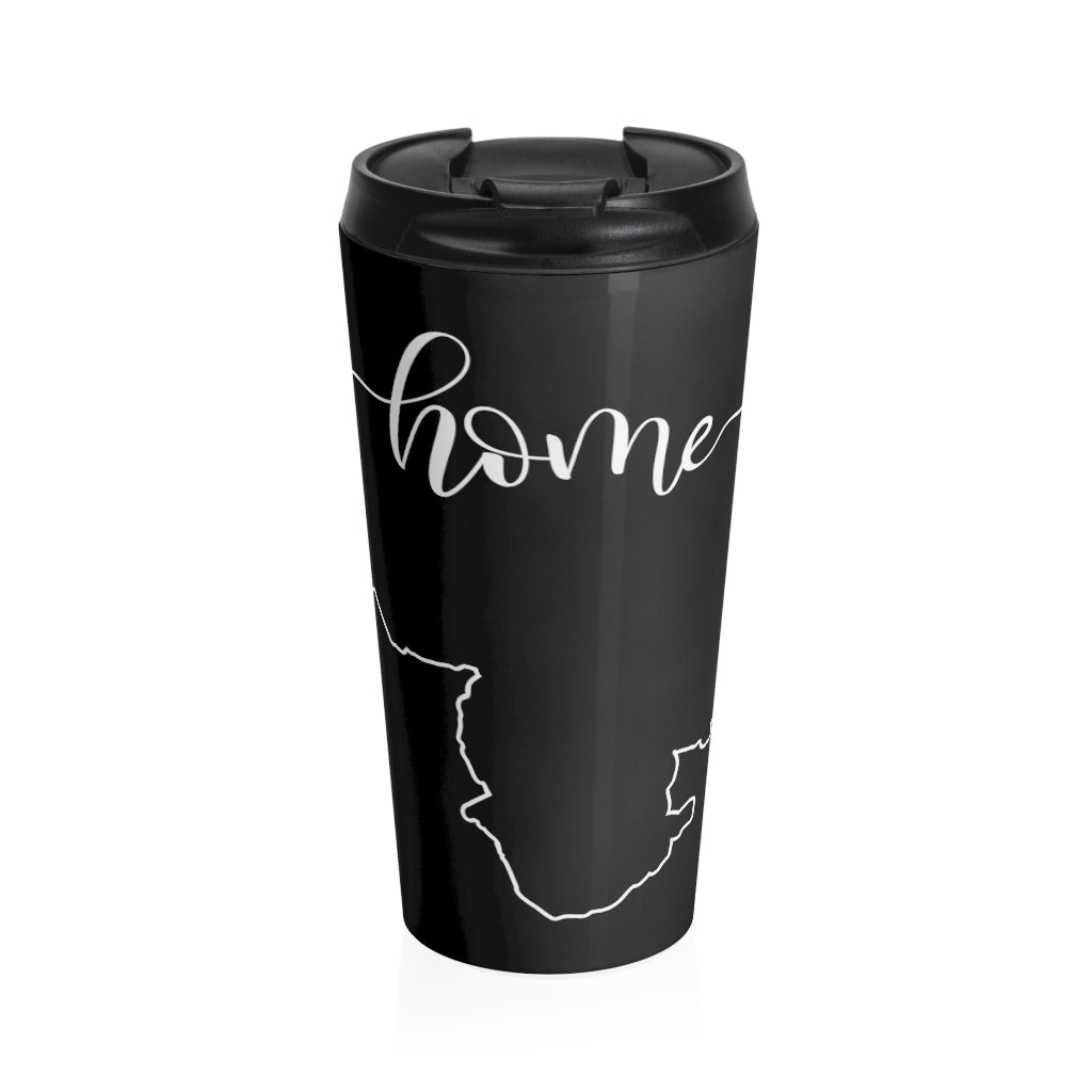 VENEZUELA (Black) - Stainless Steel Travel Mug