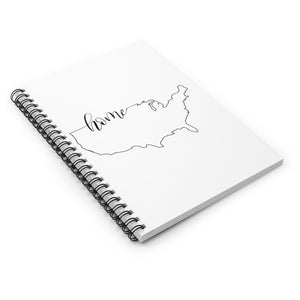 UNITED STATES (White) - Spiral Notebook - Ruled Line