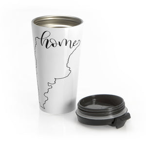 ARGENTINA (White) - Stainless Steel Travel Mug