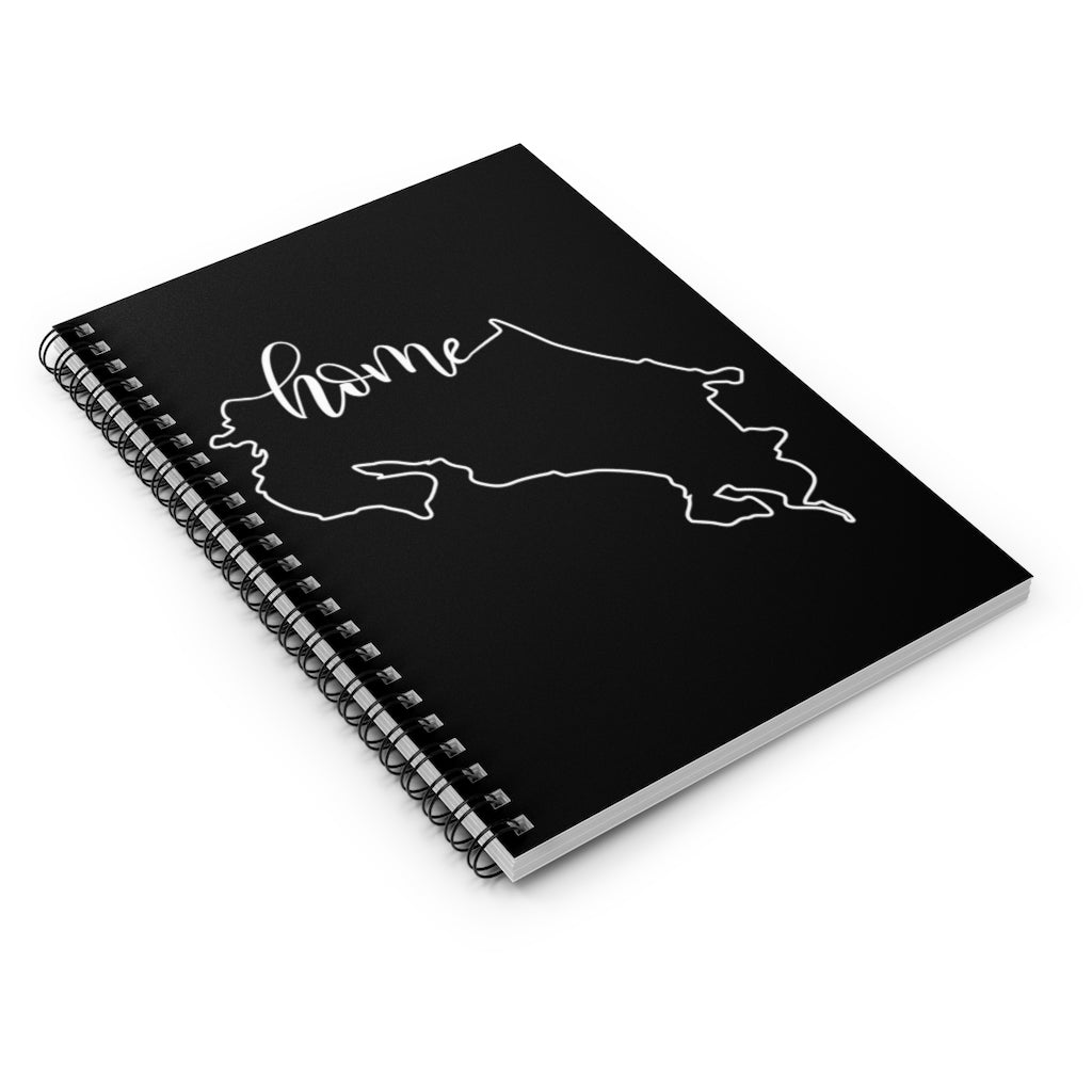 COSTA RICA (Black) - Spiral Notebook - Ruled Line