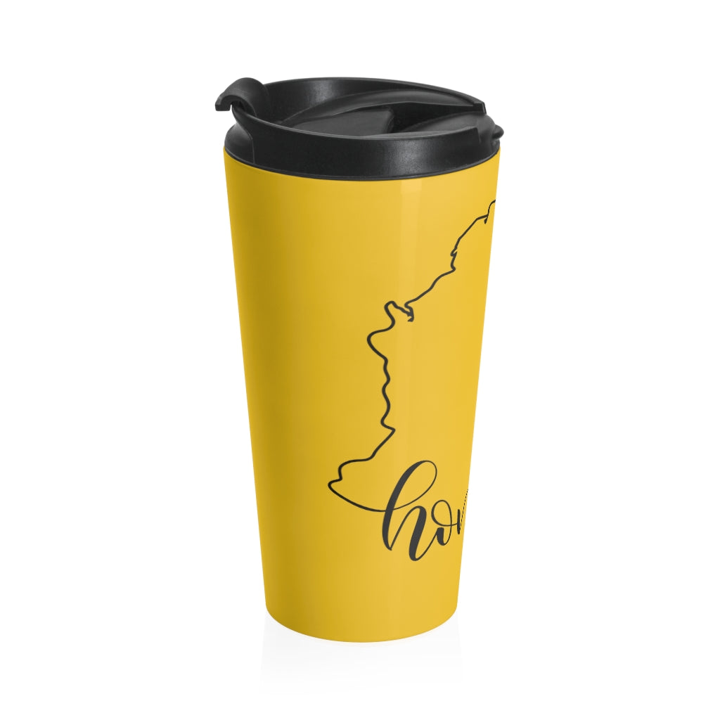 COLOMBIA (Yellow) - Stainless Steel Travel Mug
