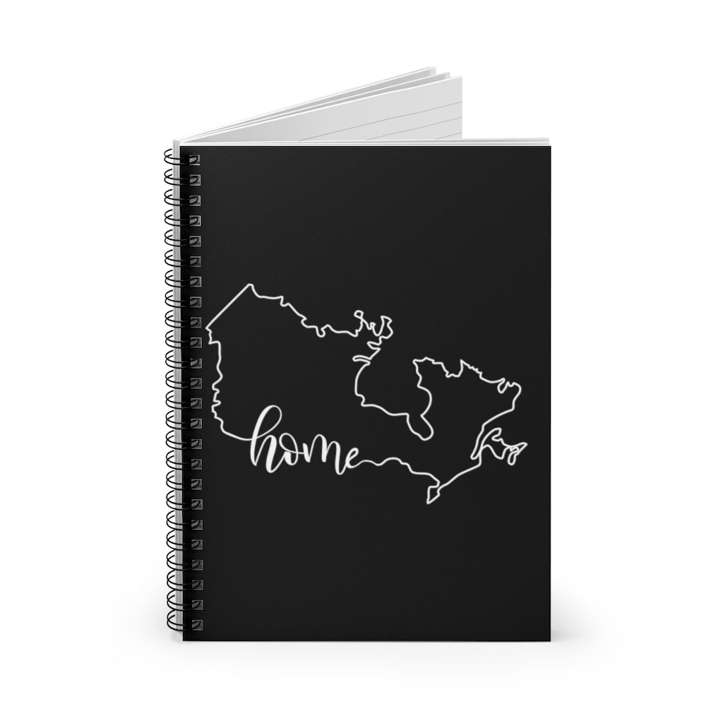 CANADA (Black) - Spiral Notebook - Ruled Line