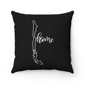 CHILE (Black) - Polyester Square Pillow