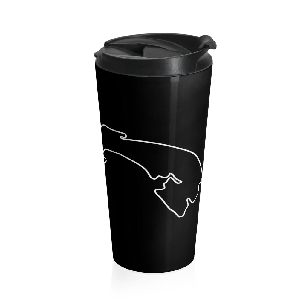 PANAMA (Black) - Stainless Steel Travel Mug