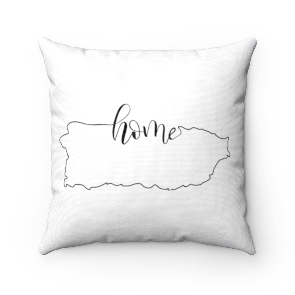 PUERTO RICO (White) - Polyester Square Pillow