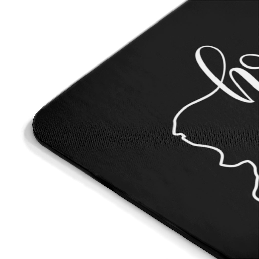 DOMINICAN REPUBLIC (Black) - Mousepad