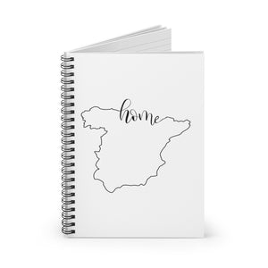 SPAIN (White) - Spiral Notebook - Ruled Line